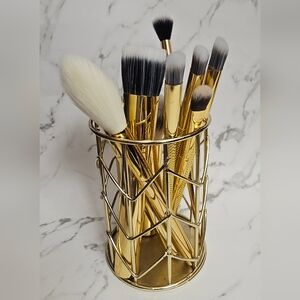 Makeup brush set lot bundle cosmetics beauty gold tarte moda f.a.r.a.h.